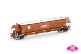 BGKF Grain Hopper, SSR Faded SRA Red - 4 Car Pack (NGH-69) HO Scale