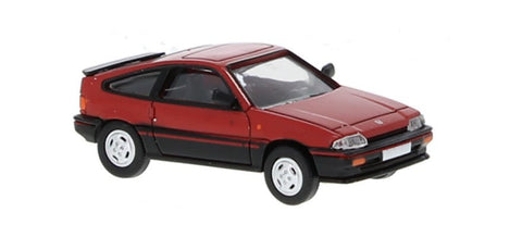 PCX870468 - Honda CRX - Red & Black 1983 (HO Scale)