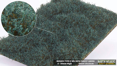 WB-SEFG - Bushes - Type E - Forest Green