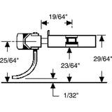 KD-5 - #5 Universal Metal Couplers with Gearboxes - Medium (9/32") Centerset Shank (HO Scale)