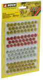 Noch 07135 - Grass Tufts - Blooming Yellow, Red, White 104pc (6mm)