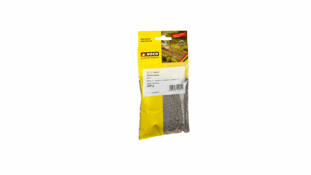 Noch 09174 - Ballast gris noir 250g - Toutes échelles