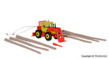 Kibri - 12254 - MB TRAC with Front Shield, Wood-Pulling Shovel and Rear Winch Kit (HO Scale)