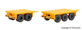 Kibri - 13050 - Weight Trailer for Mobile Cranes Kit - 2pc **Discontinued** (HO Scale)