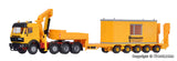 Kibri - 13578 - MB SK 4-Axle with WIESBAUER Low-Loader Trailer with Container Kit (HO Scale)