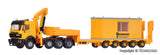 Kibri - 13578 - MB SK 4-Axle with WIESBAUER Low-Loader Trailer with Container Kit **Discontinued** (HO Scale)