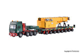 Kibri - 13600 - MAN SK with SCHEUERLE Platform Car and Rail Crane Superstructure Kit (HO Scale)