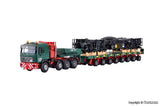 Kibri - 13601 - MAN SK with SCHEUERLE Platform Car and Rail Crane Undercarriage Kit (HO Scale)