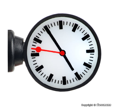Viessmann - 1383 - Lit Platform Clock - LED White (HO Scale)