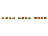 Noch 14010 - Deco Minis - Flower Boxes Red (HO Scale)