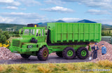 Kibri - 14020 - KAELBLE GMEINDER Articulated Dump with Hook Roll-Off Construction and Roll-Off Container Kit (HO Scale)