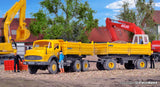 Kibri - 14026 - MB Round Bonnet MEILLER Tipper with Trailer Kit (HO Scale)