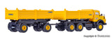 Kibri - 14026 - MB Round Bonnet MEILLER Tipper with Trailer Kit (HO Scale)