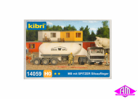 14059 - Mercedes Truck With Silo Trailer (HO Scale)