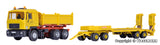 Kibri - 14066 - MAN Tipper with Low-Loader Trailer KIRCHHOFF Kit (HO Scale)