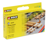 Noch 14214 - Laser-Cut Minis - Piles of Planks 8 Piles (HO Scale)