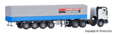 Kibri - 14652 - MB ACTROS 3-Axle with Tarpaulin Semi-Trailer and Cargo Kit (HO Scale)