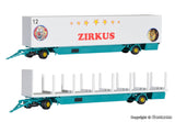 Kibri - 14658 - Circus Tent Poles and Box Body Trailer- 2pc (HO Scale)