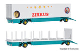 Kibri - 14658 - Circus Tent Poles and Box Body Trailer- 2pc (HO Scale)