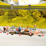 Noch 14805 - Accessories Set - Road Construction Accessories (HO Scale)