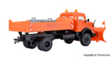 Kibri - 15001 - MB Round Bonnet Truck with SCHMIDT Pointed Snowplough Kit (HO Scale)