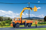 Kibri - 15005 - UNIMOG with Loading Crane and Working Cage Kit (HO Scale)