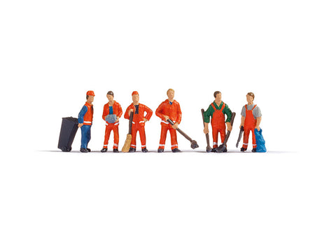 Noch 15029 - Figure Set - City Cleaning (HO Scale)