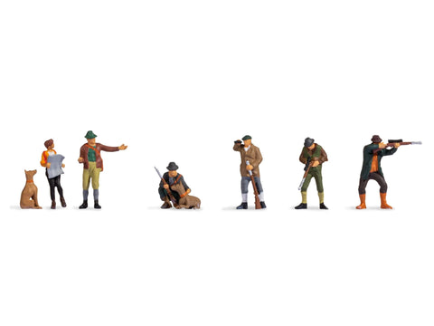 Noch 15059 - Figure Set - Hunters & Foresters (HO Scale)