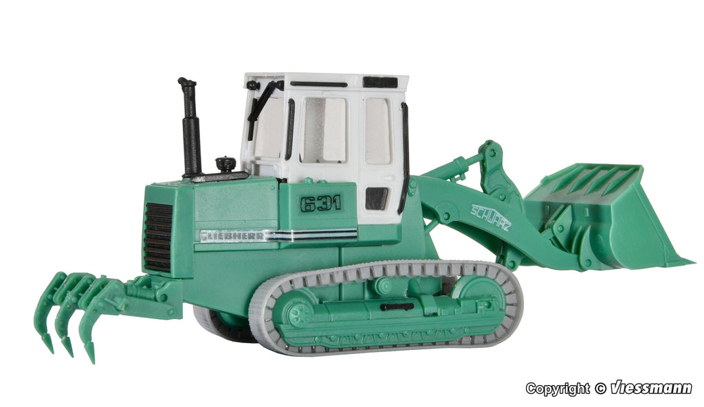 Kibri 18002 – Liebherr LR 631 Bulldozer Militaire – Maquette Plastique 1/87 – Vintage Neuf