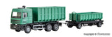 Kibri - 15211 - HO DAF 3-Axle Dump Truck with Dumb Trailer SchwarzBau Kit (HO Scale)