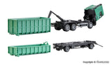 Kibri - 15211 - HO DAF 3-Axle Dump Truck with Dumb Trailer SchwarzBau Kit (HO Scale)