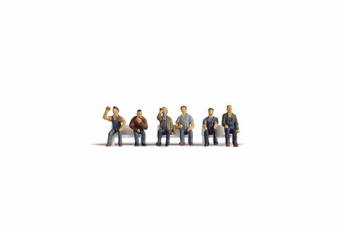 Noch 15278 - Figure Set - Sitting Workers (HO Scale)