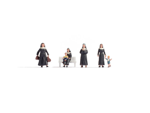 Noch 15400 - Figure Set - Nuns (HO Scale)