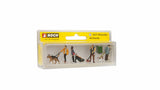 Noch 15471 - Figure Set - People with Dogs (HO Scale)
