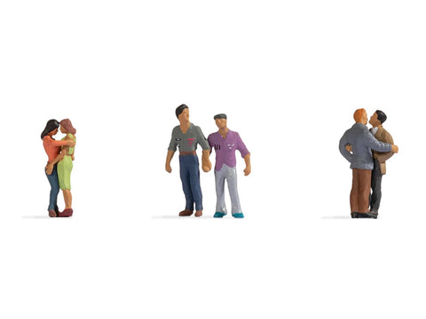 Noch 15511 - Figure Set - Same-Sex Couples (HO Scale)