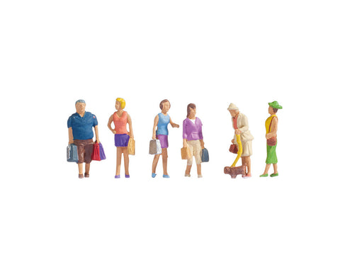 Noch 15518 - Figure Set - Shopping (HO Scale)