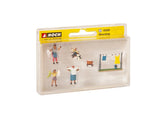 Noch 15595 - Figure Set - Washday (HO Scale)