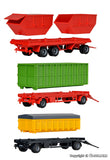 Kibri - 15706 - Trailer Set and Dumper Kit (HO Scale)