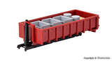 Kibri - 15709 - Hook Roll-Off Construction with Roll Skip and Cargo Kit (HO Scale)