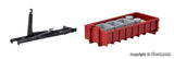 Kibri - 15709 - Hook Roll-Off Construction with Roll Skip and Cargo Kit (HO Scale)