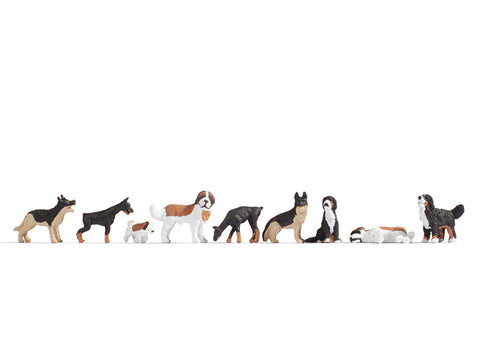 Noch 15717 - Figure Set - Dogs A (HO Scale)