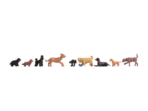 Noch 15719 - Figure Set - Dogs B (HO Scale)