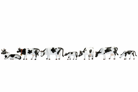 Noch 15721 - Cows - Black/White (HO Scale)
