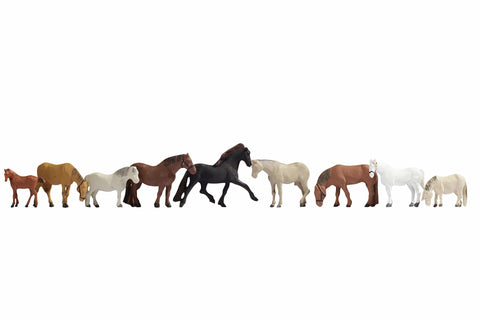 Noch 15761 - Figure Set - Horses (HO Scale)