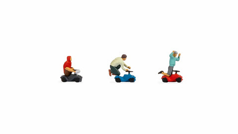 Noch 15808 - Figure Set - Bobby Car Race (HO Scale)