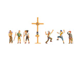Noch 15874 - Figure Set - Mountain Hikers with Cross (HO Scale)