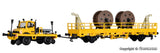 Kibri - 16062 - Two-Way UNIMOG with Push-Pull Frame and Low Side Car for Catenary Construction Kit (HO Scale)
