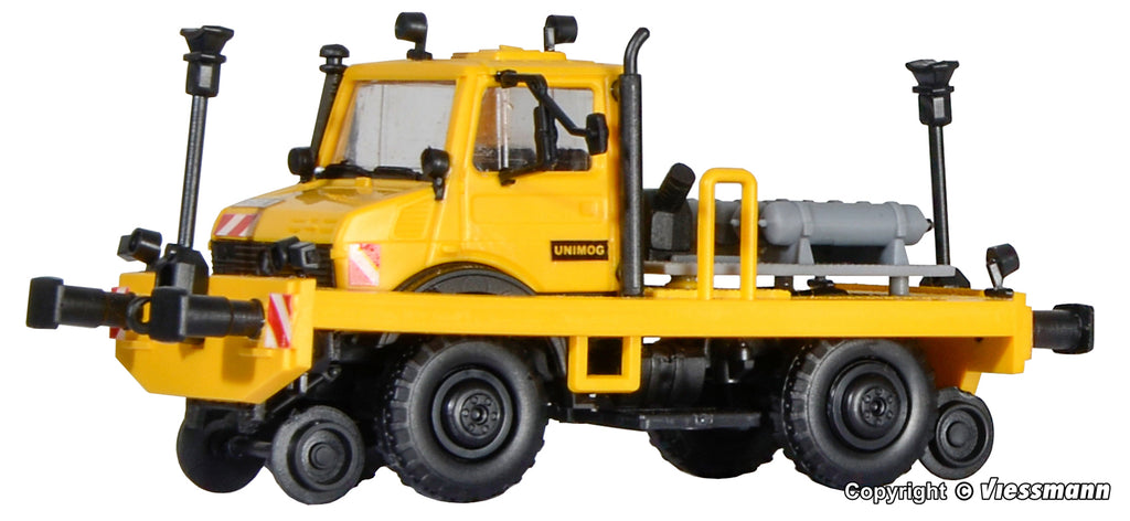 Kibri 16307 Tweeweg unimog met bak achteraan