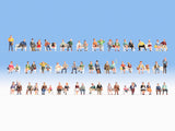 Noch 16071 - Mega Economy Figures Set - Sitting People - 60 Figures (HO Scale)