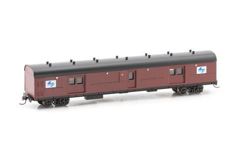 LHY Passenger Brake Van 1617 L7 Indian Red with Black Roof